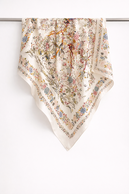 Botanical Paradise Silk Scarf