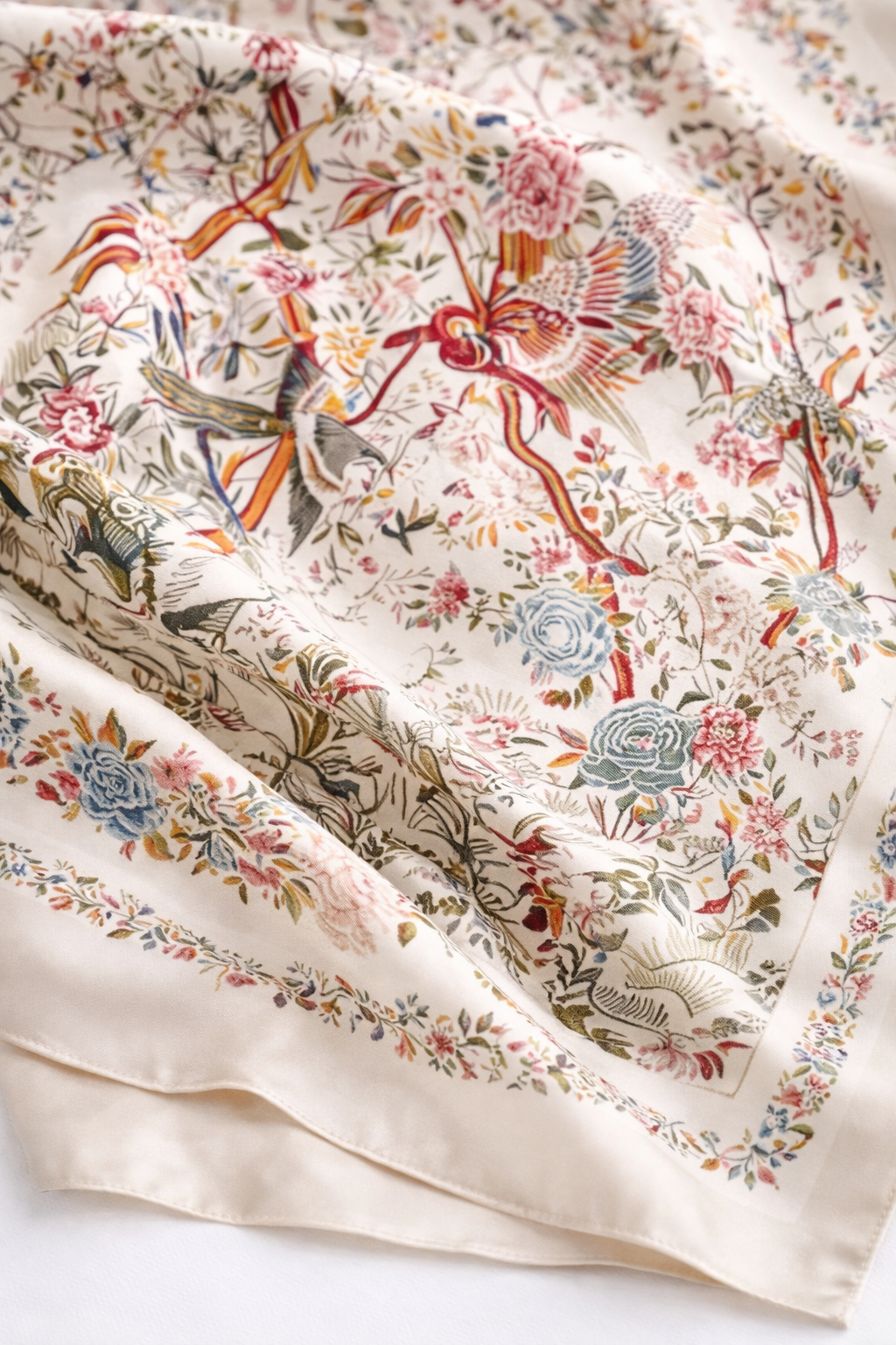 Botanical Paradise Silk Scarf