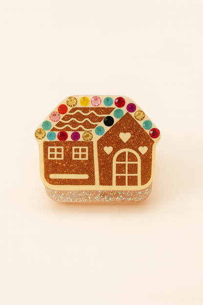 Holiday Sparkle Mini Clip Collection – Christmas Acrylic Hair Clips