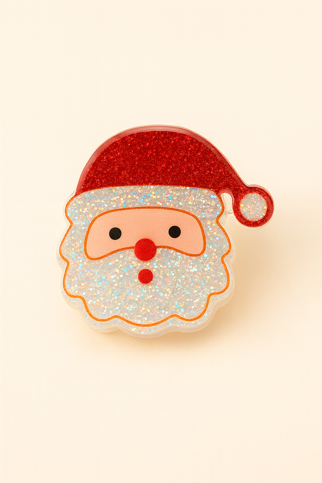 Holiday Sparkle Acrylic Hair Clip