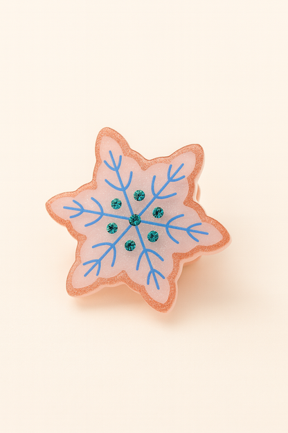 Holiday Sparkle Mini Clip Collection – Christmas Acrylic Hair Clips