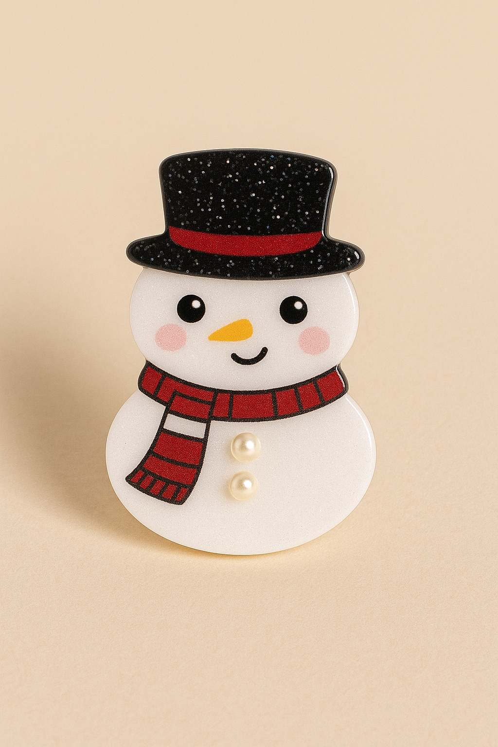 Holiday Sparkle Acrylic Hair Clip