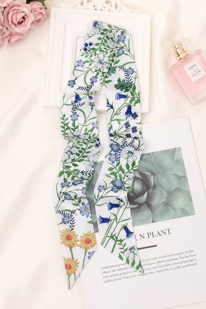 Blue Garden Twilly Scarf