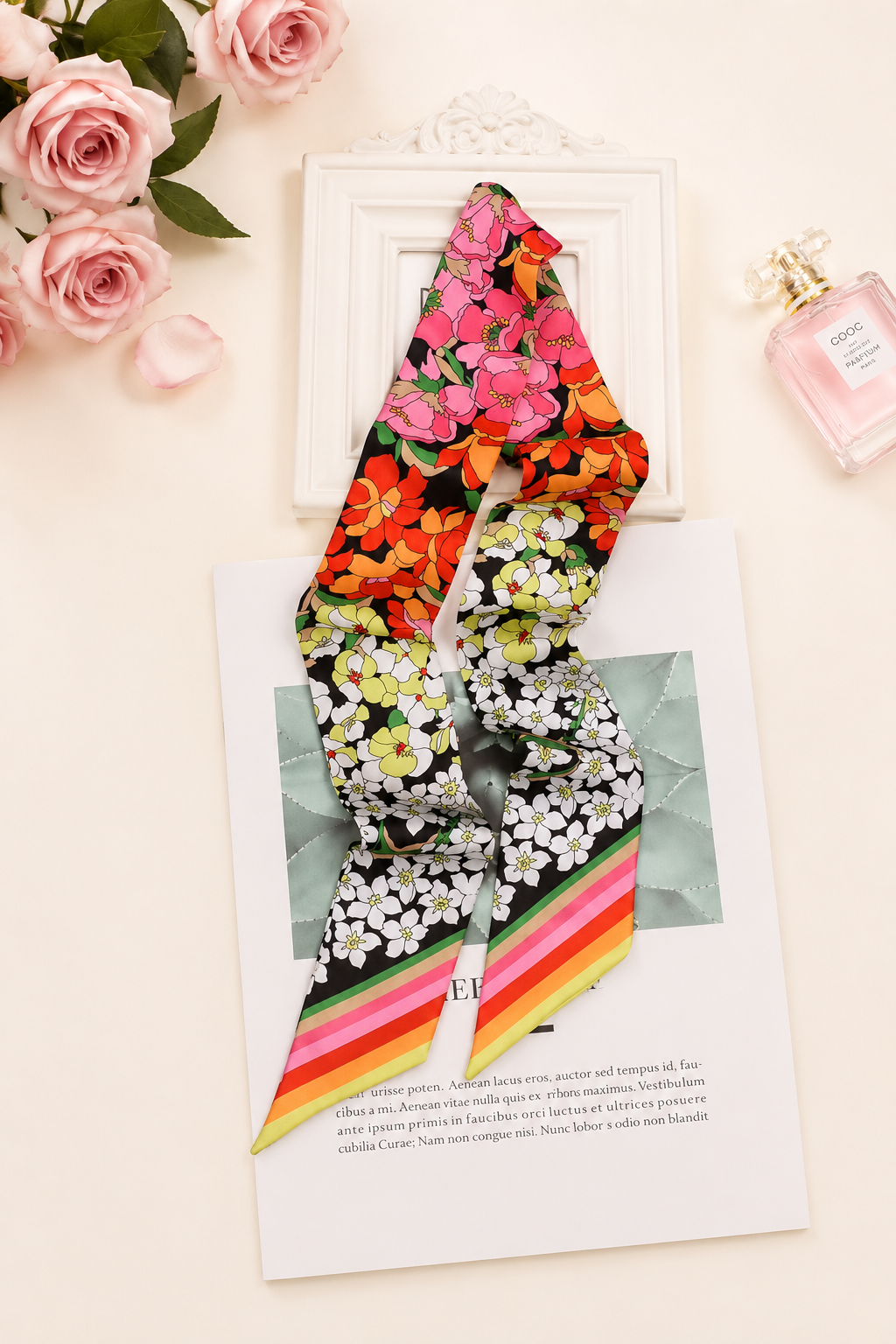 Floral Garden Twilly Scarf