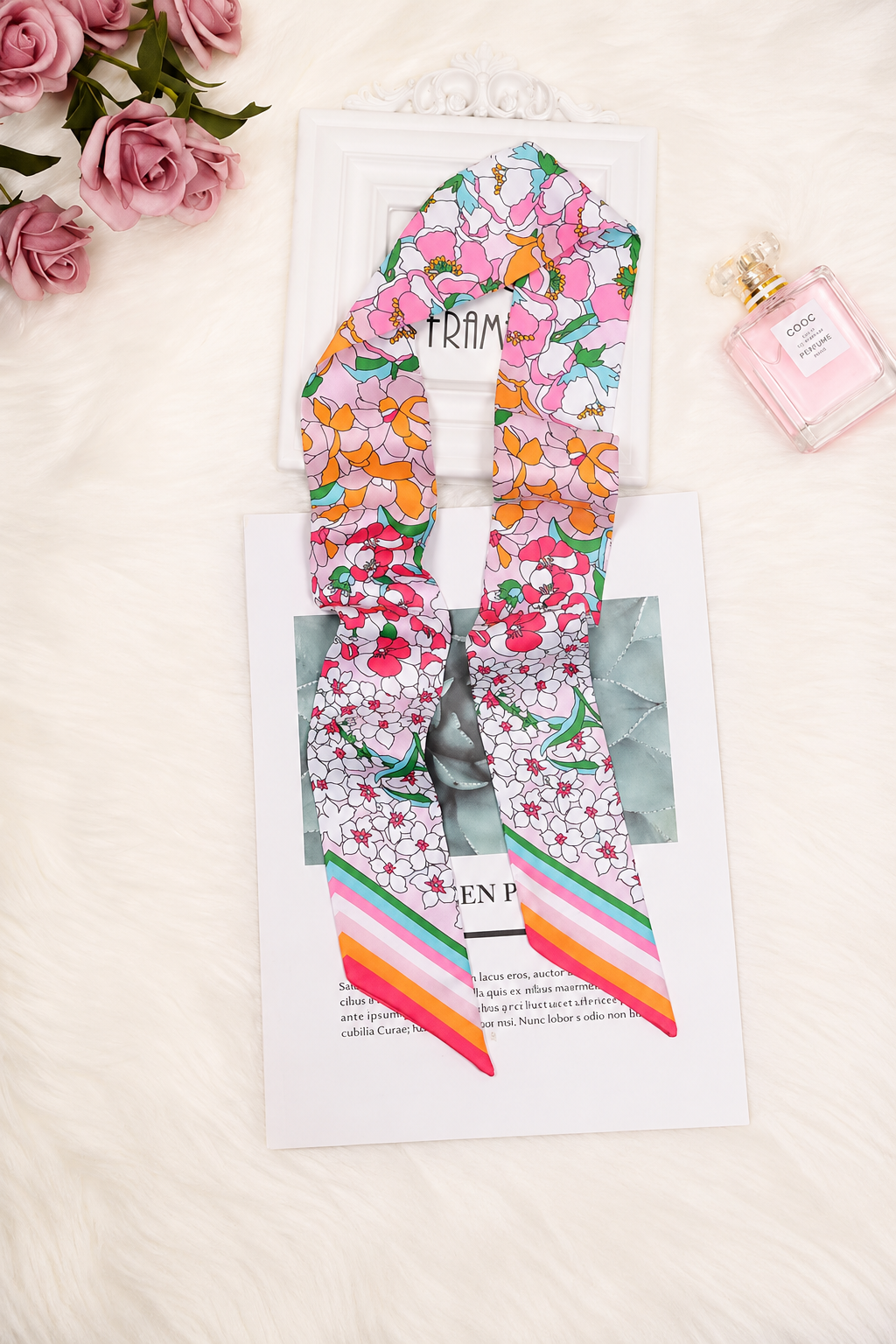Floral Garden Twilly Scarf