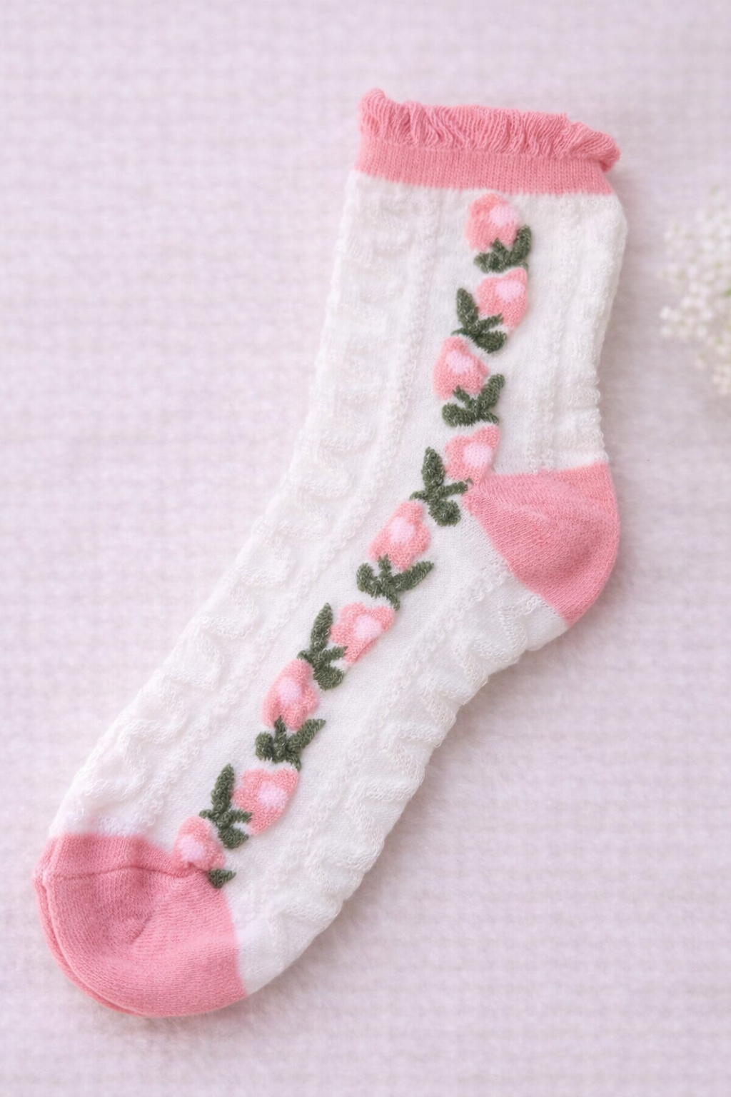 Rose Garden Crew Socks