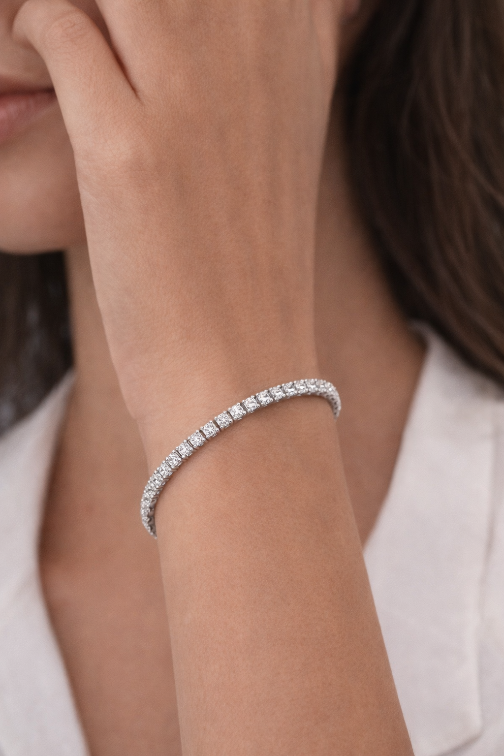 Classic Tennis Bracelet – Sterling Silver 925