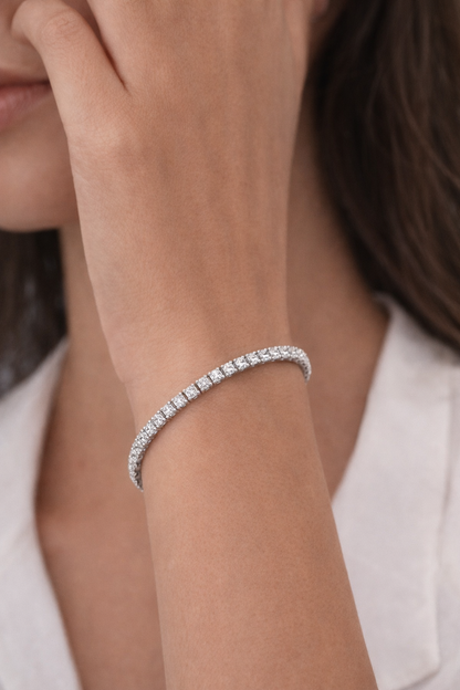 Classic Tennis Bracelet – Sterling Silver 925
