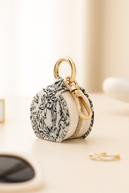 Mini Travel Jewelry Organizer Floral Case