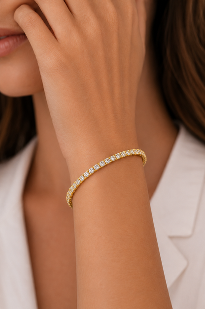 Classic Tennis Bracelet – Sterling Silver 925