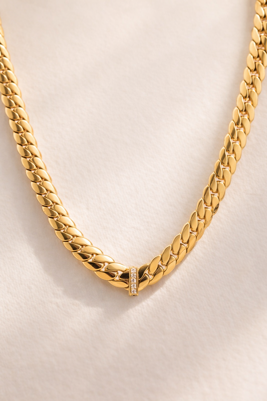 Cuban Flat Chain Necklace