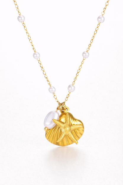 Golden Tide Charm Necklace