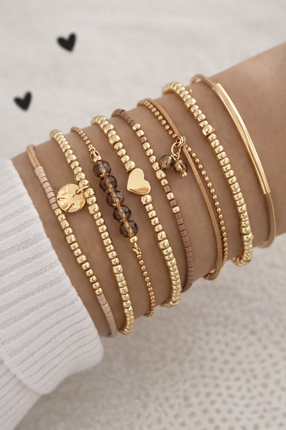 Golden Harmony Bracelet Set