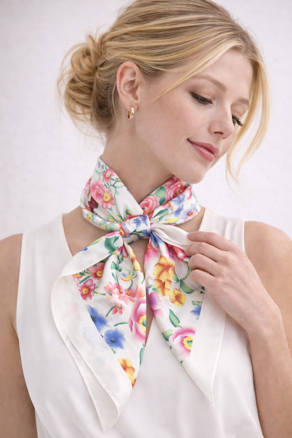 Spring Garden Silk Scarf
