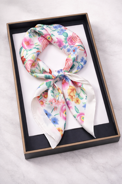 Spring Garden Silk Scarf