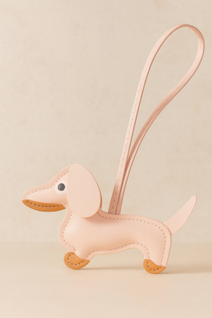 Dachshund Leather Bag Charm – Cute Dog Purse Accessory
