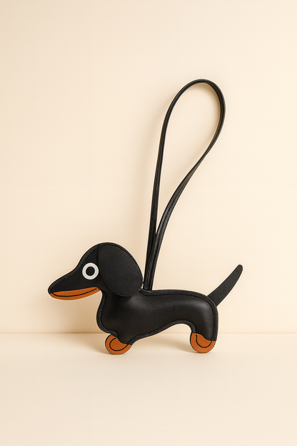 Dachshund Leather Bag Charm – Cute Dog Purse Accessory