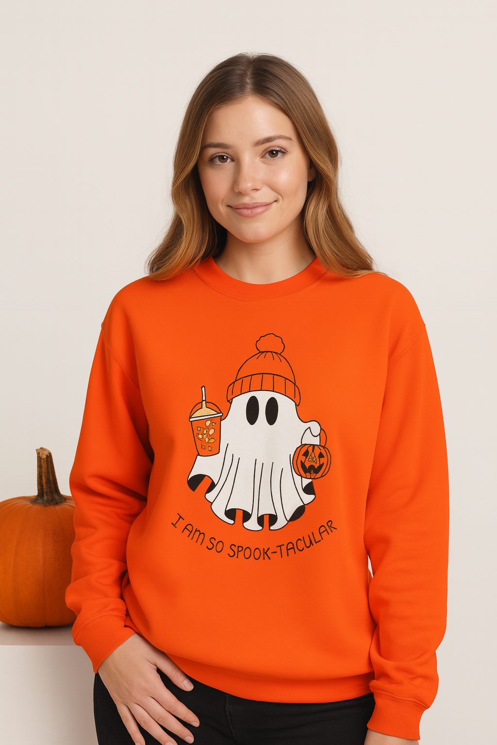 Spooky Ghost Halloween Sweatshirt - I am so Spook-tacular