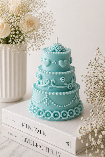 Luxury Wedding Cake Pillar Candle