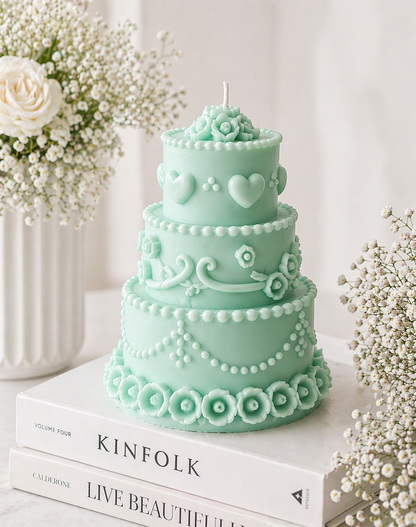 Luxury Wedding Cake Pillar Candle