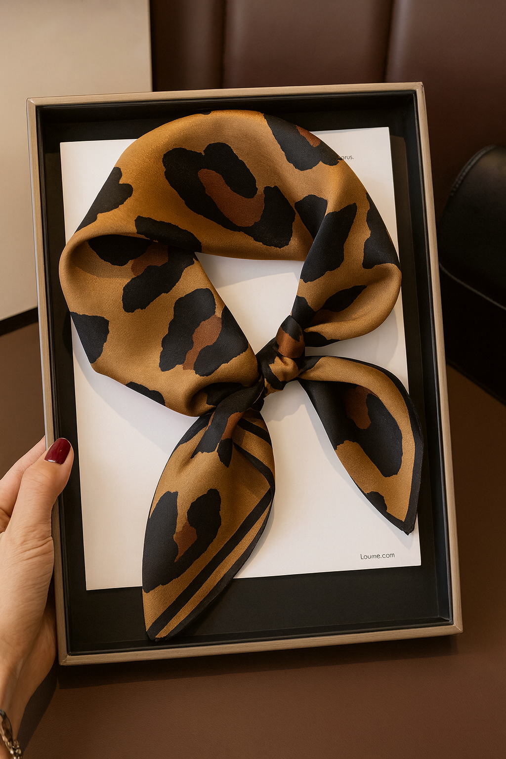 Wild Luxe Leopard Silk Scarf