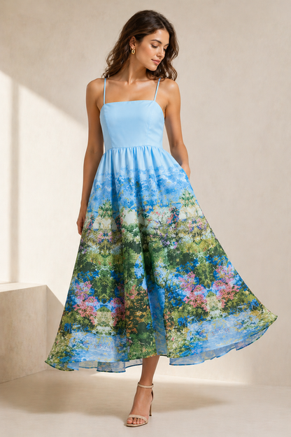 Monet Garden Midi Dress