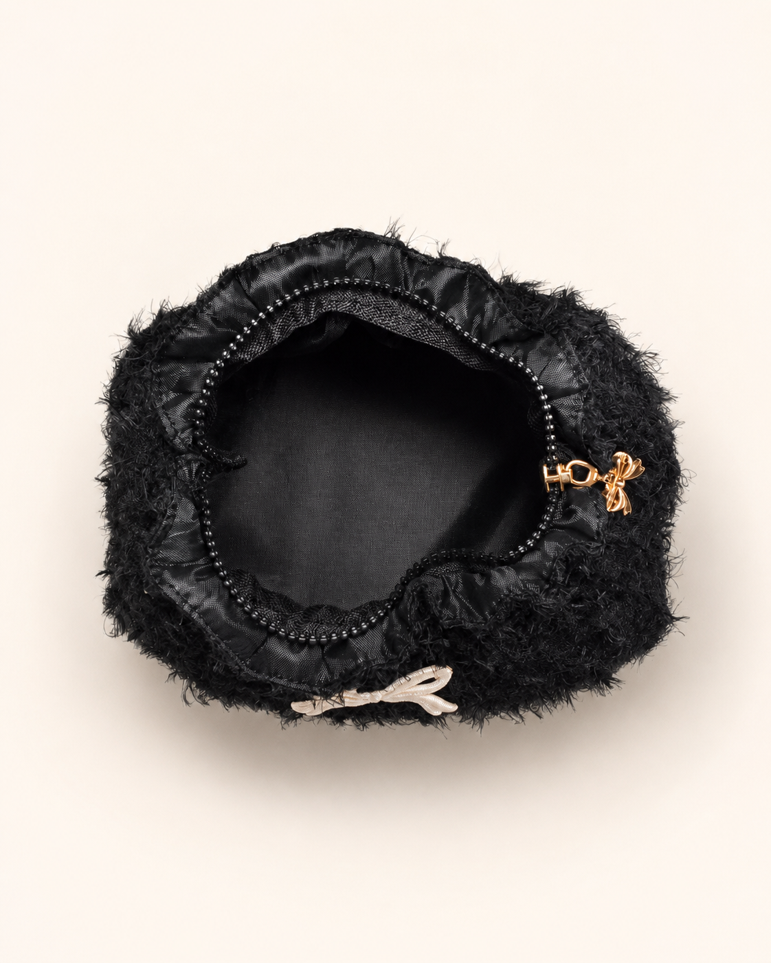 Fluffette Bow Cosmetic Pouch