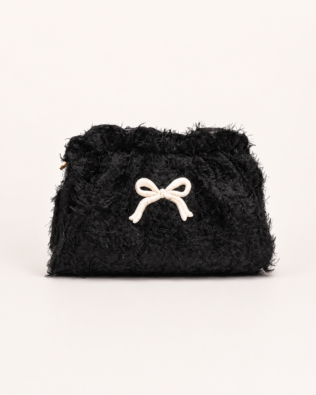 Fluffette Bow Cosmetic Pouch