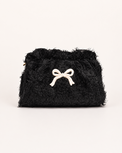 Fluffette Bow Cosmetic Pouch