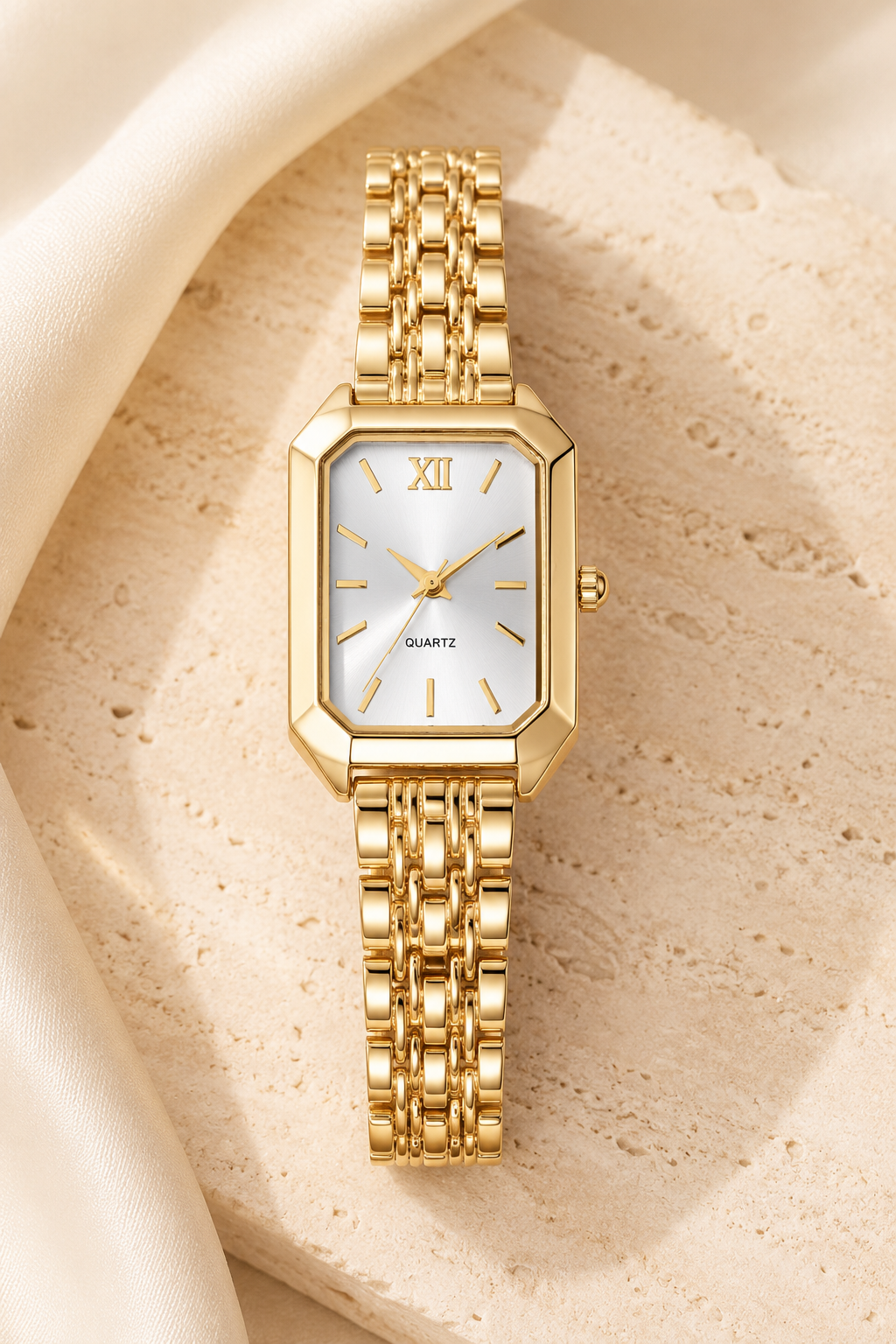 Rectangular Quartz Watch – Vintage-Inspired Women’s Watch