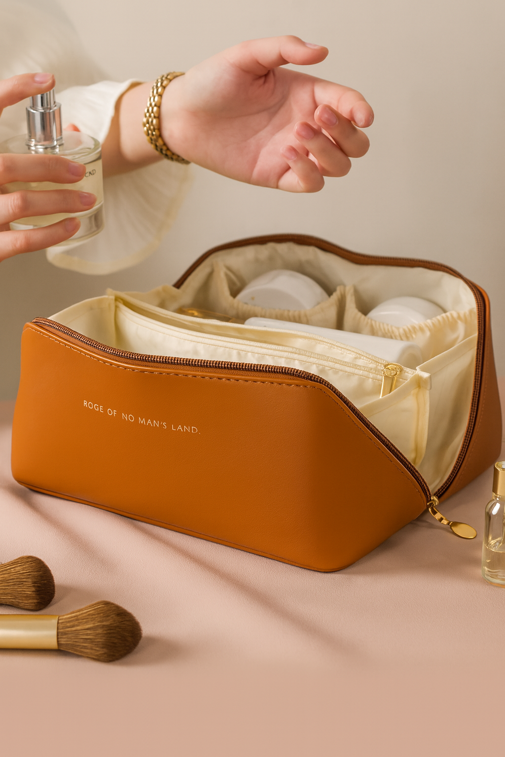 Structured Travel Makeup Bag