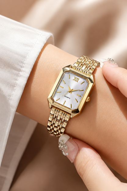 Rectangular Quartz Watch – Vintage-Inspired Women’s Watch