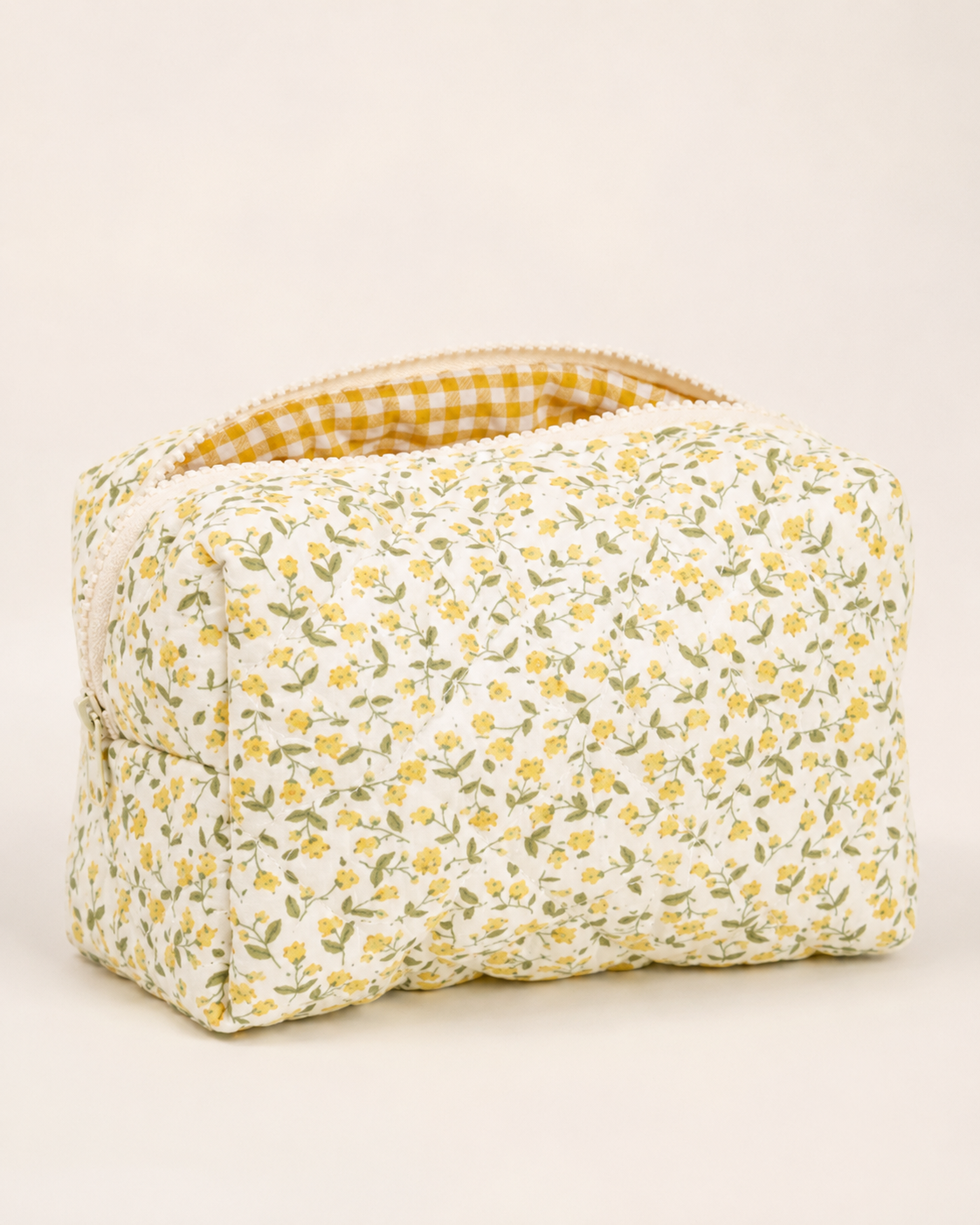Cottage Bloom Quilted Makeup Bag