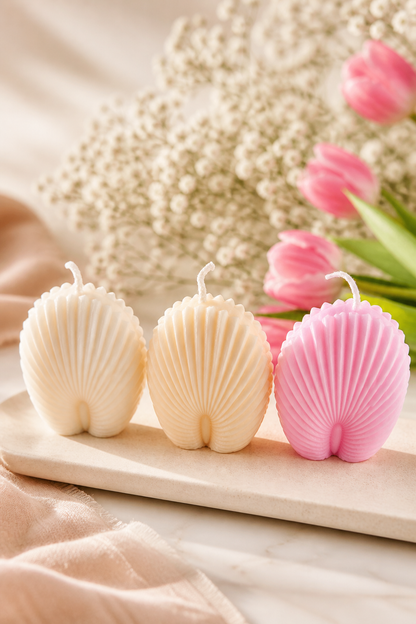 Palm Leaf Sculptural Soy Candle