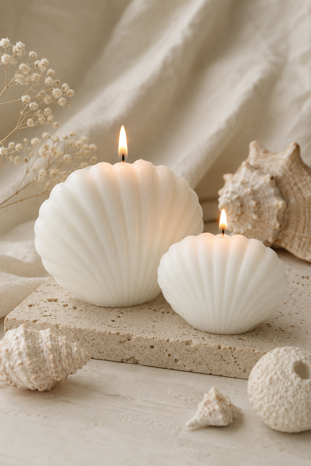 Seashell Bliss Sculptural Soy Candle