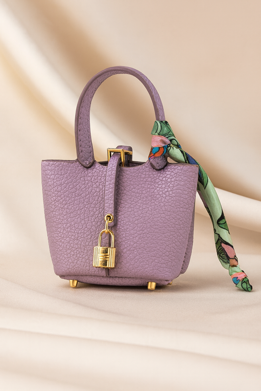 Mini Bag Keychain – Leather Charm Bag for Keys & Accessories