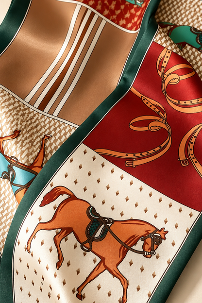 Saddle & Sage Silk Scarf