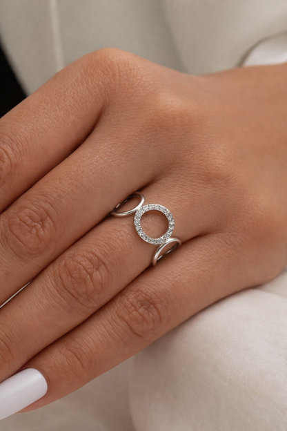 Eternal Halo Open Ring – Stainless Steel