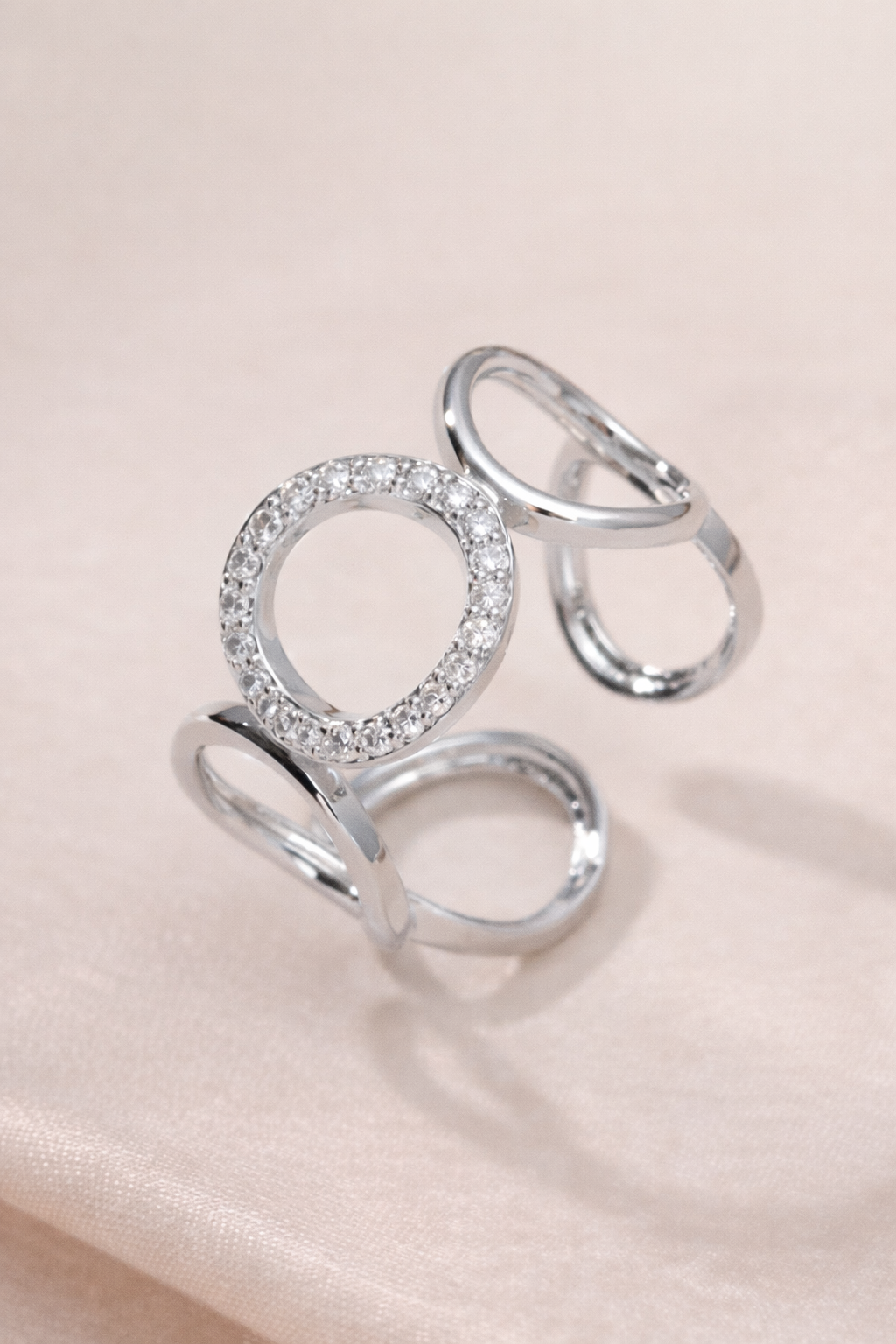 Eternal Halo Open Ring – Stainless Steel