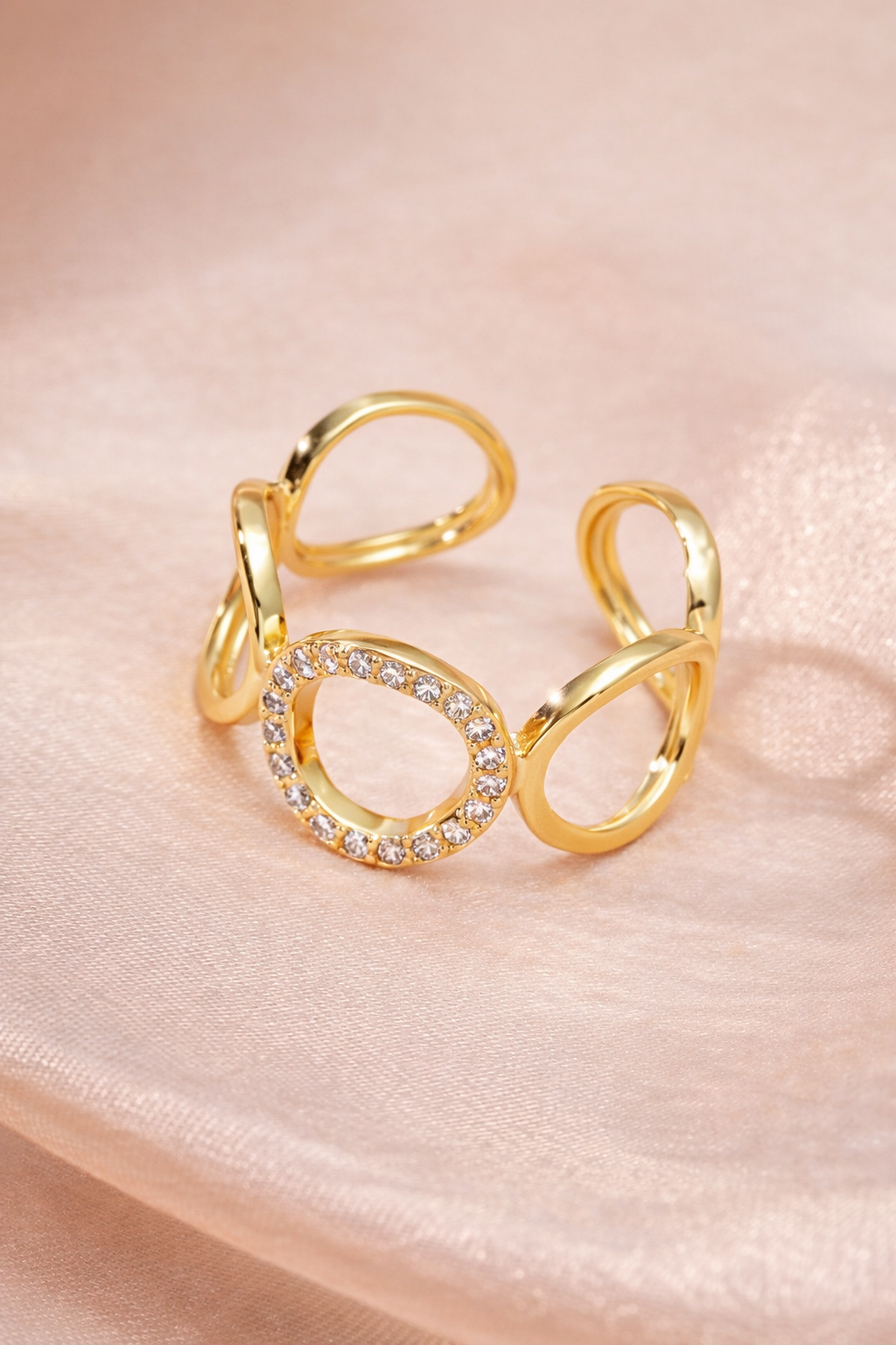 Eternal Halo Open Ring – Stainless Steel