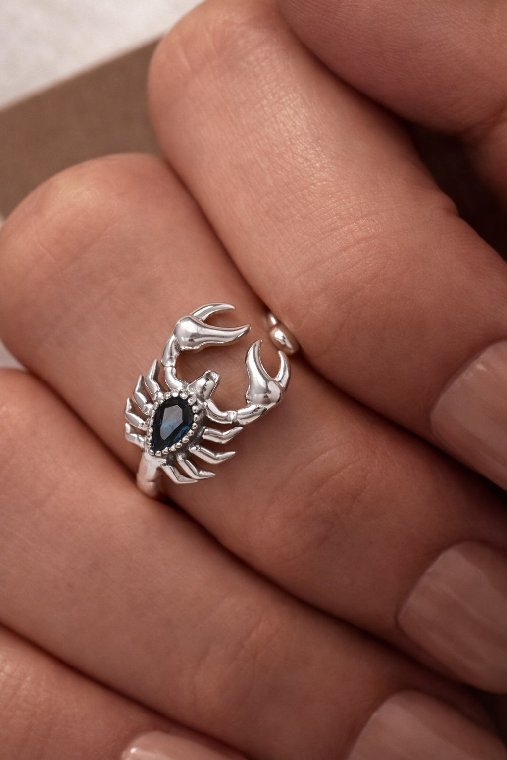 Scorpio Grace Ring & Earrings Set - 925 Sterling Silver