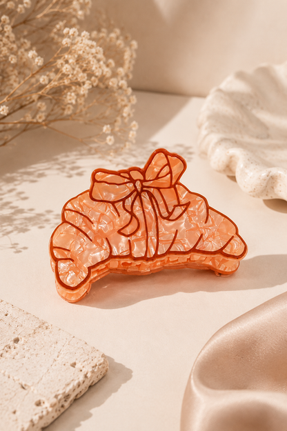Croissant Claw Clip – French Pastry Hair Accessory