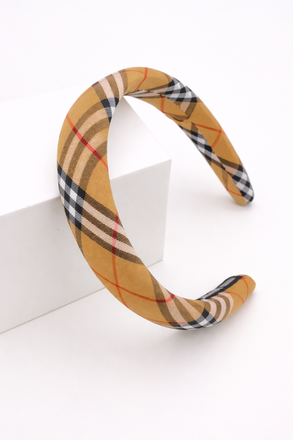 Classic Plaid Padded Headband