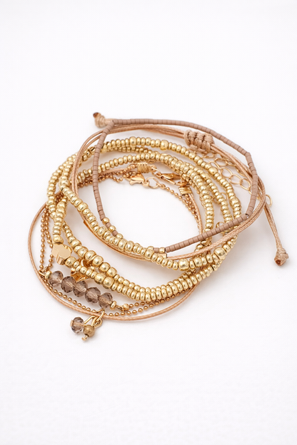 Golden Harmony Bracelet Set