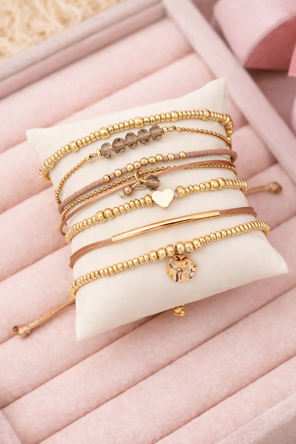 Golden Harmony Bracelet Set