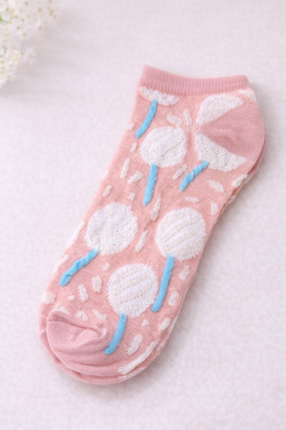 Vintage Floral Sheer Ankle Socks – 5 Styles