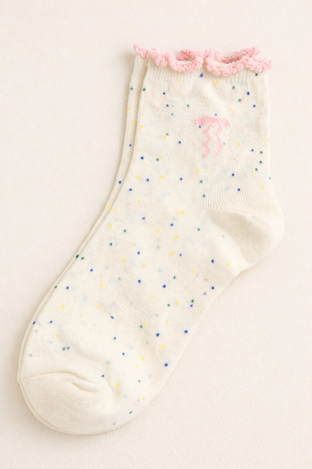 Ruffle Bow Ankle Socks