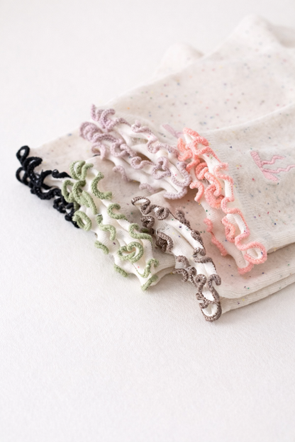 Ruffle Bow Ankle Socks