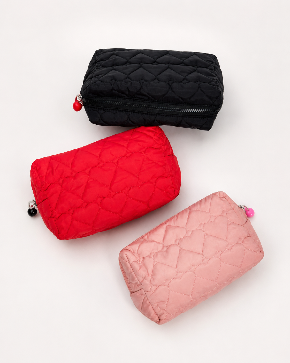 Pull My Heart Quilted Cosmetic Pouch