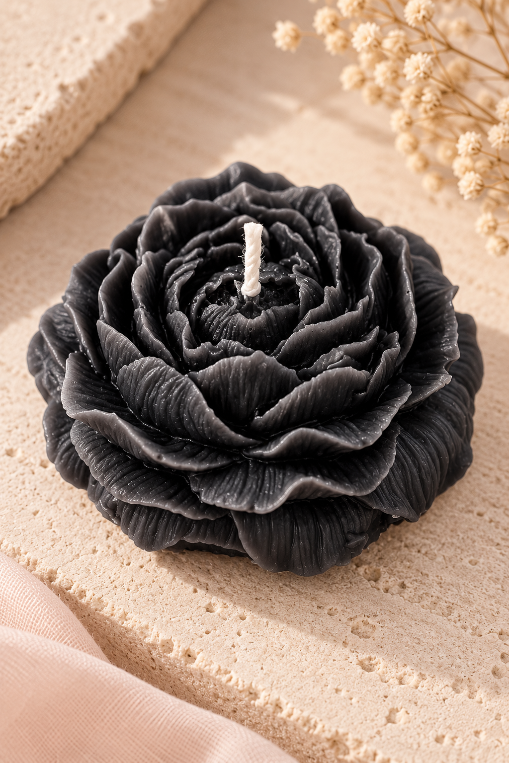 Peony Flower Candle